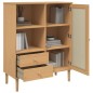 vidaXL Highboard SENJA Rattan-Optik Braun 90x40x112 cm Kiefernholz vidaXL Highboard SENJA Rattan-Optik Braun 90x40x112 cm Kiefernholz