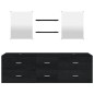 vidaXL 5-tlg. Badmöbel-Set Schwarz Holzwerkstoff vidaXL 5-tlg. Badmöbel-Set Schwarz Holzwerkstoff