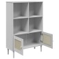 vidaXL Bücherschrank SENJA Rattan-Look Weiß 90x35x130 cm Kiefernholz vidaXL Bücherschrank SENJA Rattan-Look Weiß 90x35x130 cm Kiefernholz