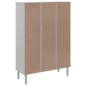 vidaXL Bücherschrank SENJA Rattan-Look Weiß 90x35x130 cm Kiefernholz vidaXL Bücherschrank SENJA Rattan-Look Weiß 90x35x130 cm Kiefernholz
