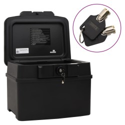vidaXL Tresorbox Schwarz 44x37x34 cm Polypropylen