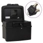 vidaXL Tresorbox Schwarz 44x37x34 cm Polypropylen