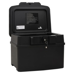vidaXL Tresorbox Schwarz 44x37x34 cm Polypropylen