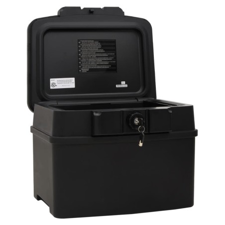 vidaXL Tresorbox Schwarz 44x37x34 cm Polypropylen
