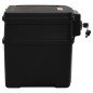 vidaXL Tresorbox Schwarz 44x37x34 cm Polypropylen