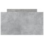 vidaXL Bettgestell mit Kopf- und Fußteil Betongrau 100x200 cm vidaXL Bettgestell mit Kopf- und Fußteil Betongrau 100x200 cm