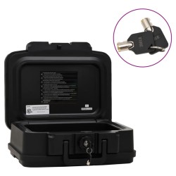 vidaXL Tresorbox Schwarz 38x32,5x16,5 cm Polypropylen