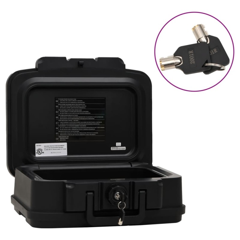 vidaXL Tresorbox Schwarz 38x32,5x16,5 cm Polypropylen vidaXL Tresorbox Schwarz 38x32,5x16,5 cm Polypropylen