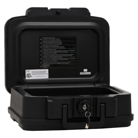 vidaXL Tresorbox Schwarz 38x32,5x16,5 cm Polypropylen