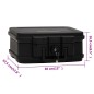 vidaXL Tresorbox Schwarz 38x32,5x16,5 cm Polypropylen vidaXL Tresorbox Schwarz 38x32,5x16,5 cm Polypropylen