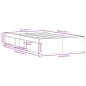 vidaXL Bettgestell Sonoma-Eiche 120x200 cm vidaXL Bettgestell Sonoma-Eiche 120x200 cm