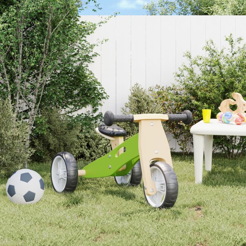 vidaXL Laufrad für Kinder 2-in-1 Grün vidaXL Laufrad für Kinder 2-in-1 Grün