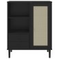 vidaXL Highboard SENJA Rattan-Optik Schwarz 90x40x112 cm Kiefernholz vidaXL Highboard SENJA Rattan-Optik Schwarz 90x40x112 cm Kiefernholz