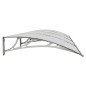 vidaXL Türvordach Grau 400x100 cm Polycarbonat vidaXL Türvordach Grau 400x100 cm Polycarbonat