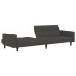 vidaXL Schlafsofa 2-Sitzer Dunkelgrau Mikrofaser vidaXL Schlafsofa 2-Sitzer Dunkelgrau Mikrofaser