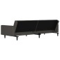 vidaXL Schlafsofa 2-Sitzer Dunkelgrau Mikrofaser vidaXL Schlafsofa 2-Sitzer Dunkelgrau Mikrofaser