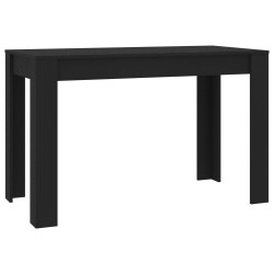 vidaXL Esstisch Schwarz 120x60x76 cm Holzwerkstoff