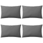 vidaXL Gartenkissen 4 Stk. 60 x 40 cm Grau vidaXL Gartenkissen 4 Stk. 60 x 40 cm Grau