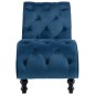vidaXL Chaiselongue Blau Samt vidaXL Chaiselongue Blau Samt
