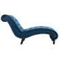 vidaXL Chaiselongue Blau Samt vidaXL Chaiselongue Blau Samt