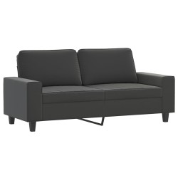 vidaXL 2-Sitzer-Sofa Dunkelgrau 140 cm Mikrofasergewebe