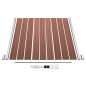 WPC Zaun-Set 7 Quadrate + 1 Schräge 1311x186 cm Braun WPC Zaun-Set 7 Quadrate + 1 Schräge 1311x186 cm Braun