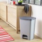 Curver Tretmülleimer Essentials 40L Hellgrau Curver Tretmülleimer Essentials 40L Hellgrau