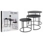 H&S Collection 3-tlg. Beistelltisch-Set Schwarz H&S Collection 3-tlg. Beistelltisch-Set Schwarz