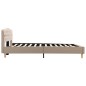 vidaXL Bettgestell Beige Stoff 160x200 cm vidaXL Bettgestell Beige Stoff 160x200 cm