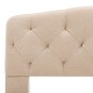 vidaXL Bettgestell Beige Stoff 160x200 cm vidaXL Bettgestell Beige Stoff 160x200 cm