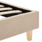 vidaXL Bettgestell Beige Stoff 160x200 cm vidaXL Bettgestell Beige Stoff 160x200 cm