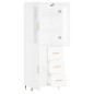 Highboard Weiß 69,5x34x180 cm Holzwerkstoff Highboard Weiß 69,5x34x180 cm Holzwerkstoff