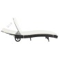 vidaXL Sonnenliegen 2 Stk. mit Rollen und Auflagen Poly Rattan Schwarz vidaXL Sonnenliegen 2 Stk. mit Rollen und Auflagen Poly Rattan Schwarz