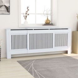 vidaXL MDF Heizkörperverkleidung Weiß 205 cm