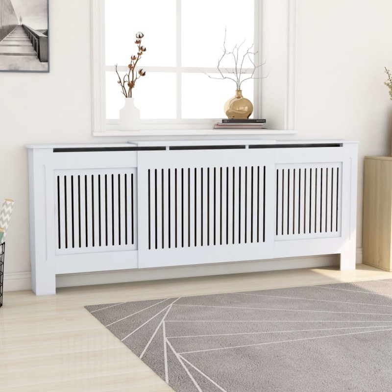vidaXL MDF Heizkörperverkleidung Weiß 205 cm vidaXL MDF Heizkörperverkleidung Weiß 205 cm