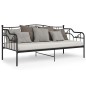 vidaXL Schlafsofa Bettgestell Schwarz Metall 90x200 cm vidaXL Schlafsofa Bettgestell Schwarz Metall 90x200 cm