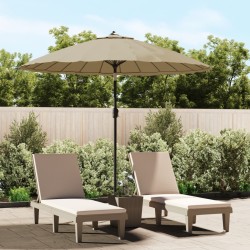 vidaXL Sonnenschirm mit Aluminium-Mast 270 cm Taupe