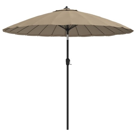 vidaXL Sonnenschirm mit Aluminium-Mast 270 cm Taupe