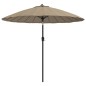 vidaXL Sonnenschirm mit Aluminium-Mast 270 cm Taupe vidaXL Sonnenschirm mit Aluminium-Mast 270 cm Taupe