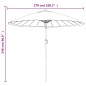 vidaXL Sonnenschirm mit Aluminium-Mast 270 cm Taupe vidaXL Sonnenschirm mit Aluminium-Mast 270 cm Taupe