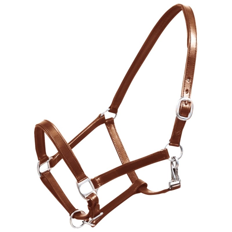 Echtleder Halfter Stallhalfter verstellbar braun voll Echtleder Halfter Stallhalfter verstellbar braun voll