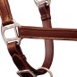 Echtleder Halfter Stallhalfter verstellbar braun voll Echtleder Halfter Stallhalfter verstellbar braun voll