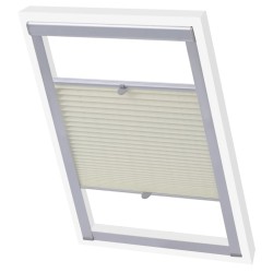 vidaXL Plissee Faltstore Cremefarben M06/306 