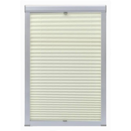 vidaXL Plissee Faltstore Cremefarben M06/306 