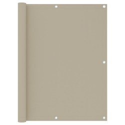 vidaXL Balkon-Sichtschutz Beige 120x500 cm Oxford-Gewebe