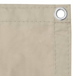 vidaXL Balkon-Sichtschutz Beige 120x500 cm Oxford-Gewebe