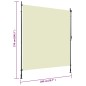 vidaXL Außenrollo 200 x 270 cm Creme vidaXL Außenrollo 200 x 270 cm Creme