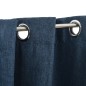 vidaXL Verdunkelungsvorhänge Ösen Leinenoptik 2 Stk. Blau 140x225 cm vidaXL Verdunkelungsvorhänge Ösen Leinenoptik 2 Stk. Blau 140x225 cm