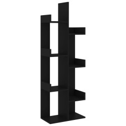vidaXL Bücherregal Schwarz 48x25,5x140 cm Holzwerkstoff
