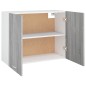 vidaXL Hängeschrank Grau Sonoma 80x31x60 cm Holzwerkstoff vidaXL Hängeschrank Grau Sonoma 80x31x60 cm Holzwerkstoff